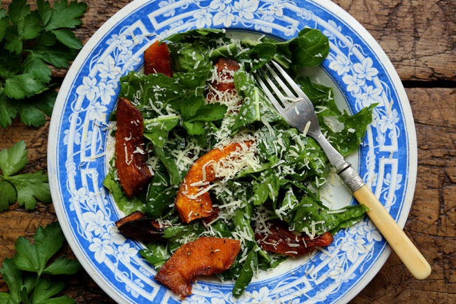 Maple roasted squash
